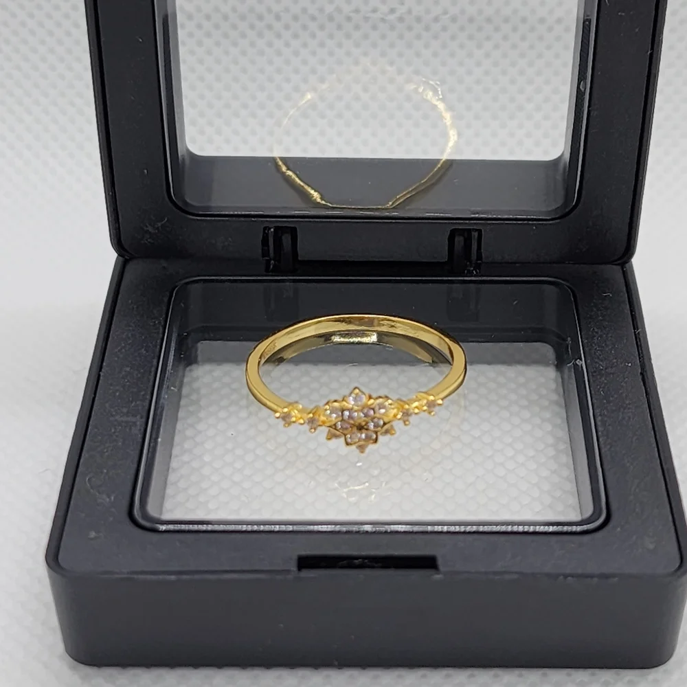 18K Yellow Gold Plated 925 Sterling Silver Ring - Picture 5 of 12